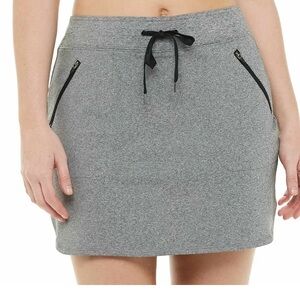 Tek Gear Gray Mini Skirt with Black Accents